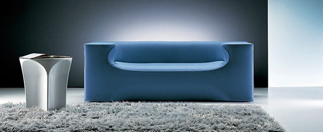 Image of a blue sofa in a lounge room - Proton Cleaning Geelong